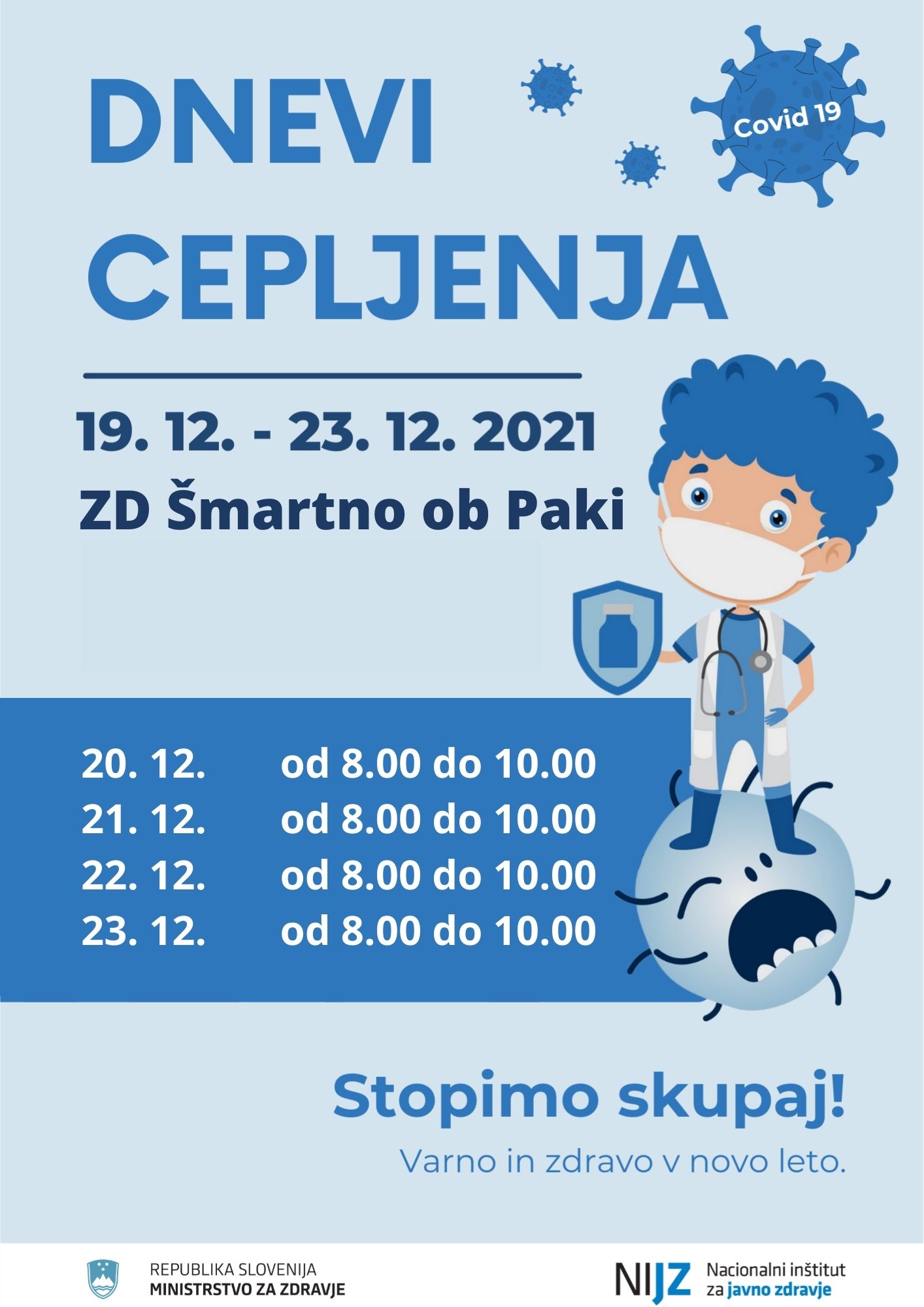 dnevi cepljenja v Šmartnem ob Paki